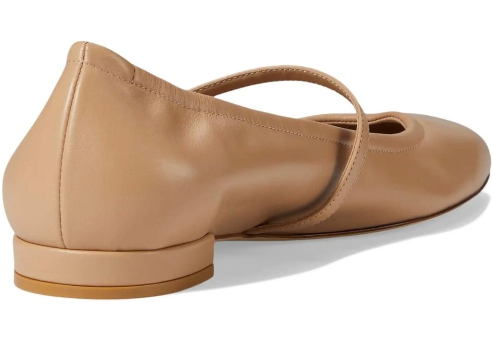 Трендові балетки mary-jane Stuart Weitzman, колір нюд