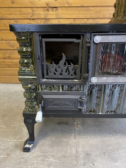 piec kaflowy kuchenny, kuchnia kaflowa kuchnia wiejska angielka