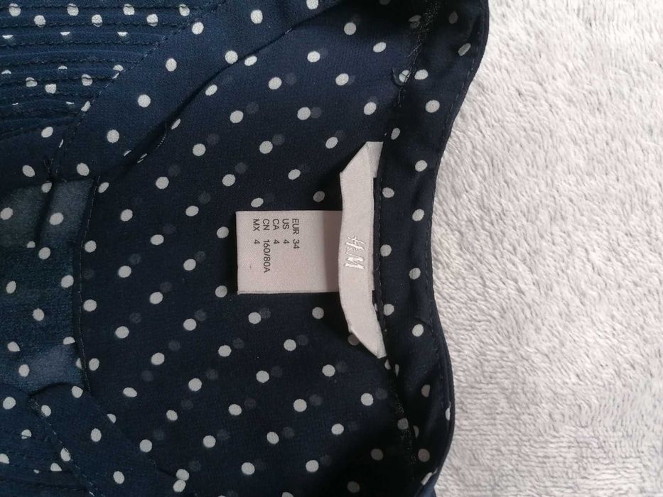 Bluzka w groszki H&M rozmiar 34