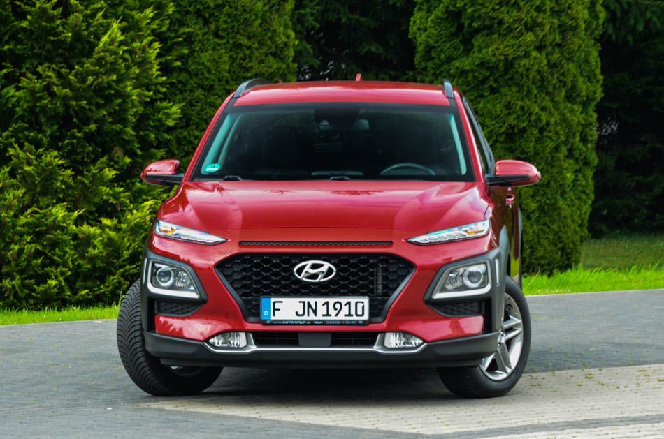 Hyundai Kona bordowa, alusy, navi, stan bdb, z de