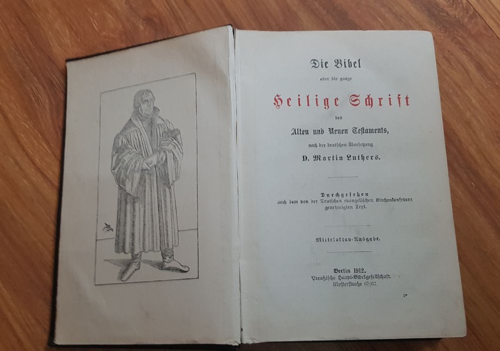Biblia Marcin Luther z 1912 r