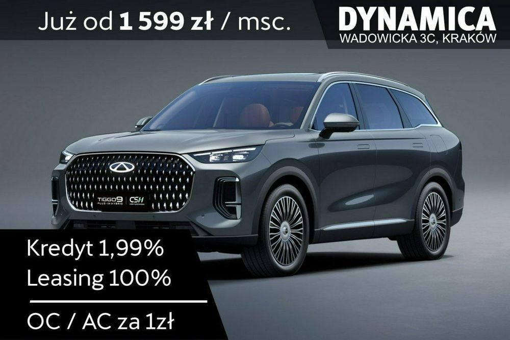 Chery Tiggo 9 PRESTIGE - 428KM - 1.5 T-GDI - Rocznik 2025