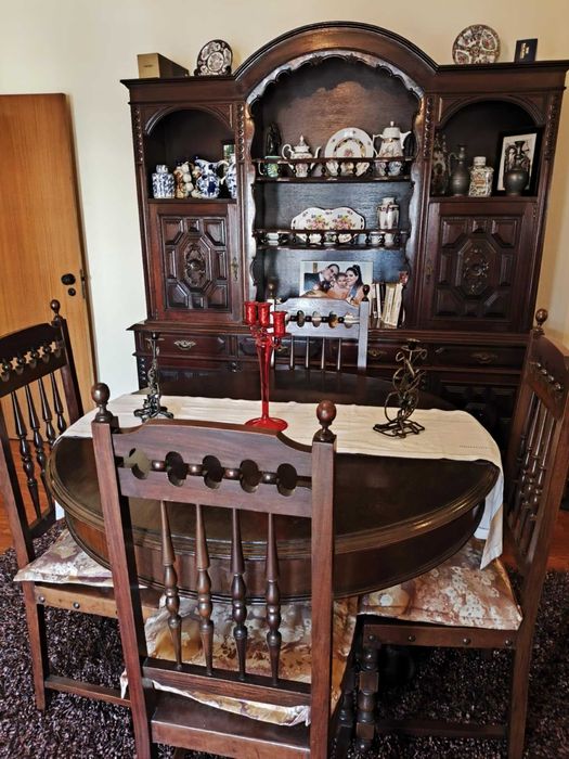 Mobília de casa de jantar rustica