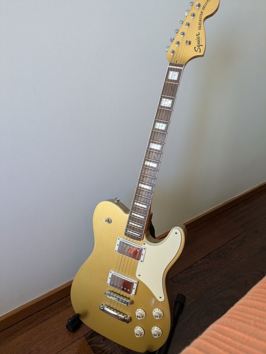 Squier Paranormal Troublemaker Telecaster Deluxe em Aztec Gold