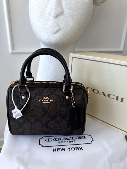 Женская кожаная сумка coach