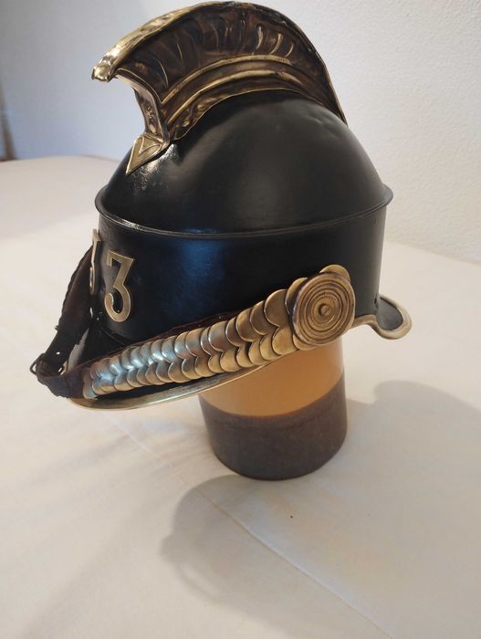 Capacete de Bombeiro Françês , Segundo Império. 1851