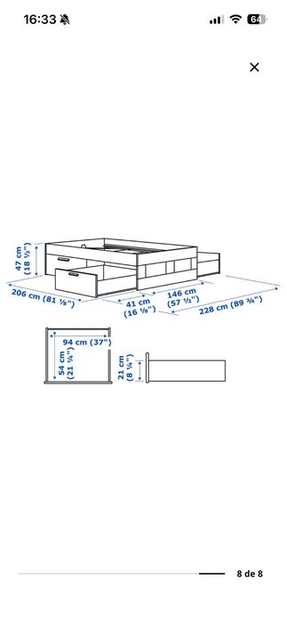 Cama Brimnes IKEA