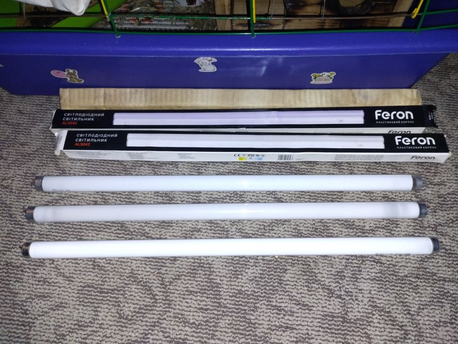 Лампы ртутные Osram, Electrum L18W-765 и светильники светодиодные