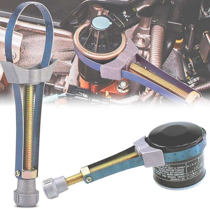 Klucz taśmowy opaskowy do odkręcania filtra oleju fi od 55-110 mm.