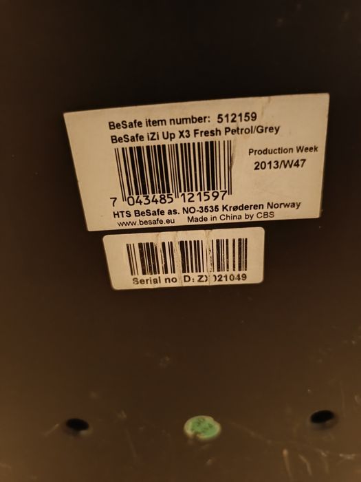 Cadeira Auto BeSafe iZi Up X3 (Grupo 2/3 - 15 a 36kg)