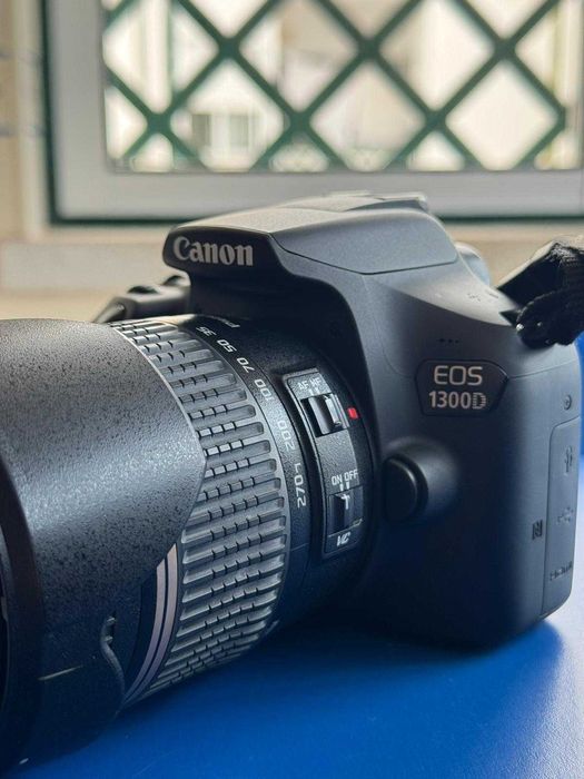 Canon EOS 1300D + 3 Lentes, Flash e Extras