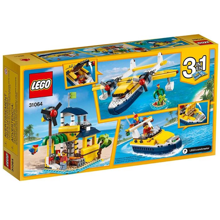 LEGO 31064 Creator 3w1 - Przygody na wyspie Samolot, Chata, Motorówka