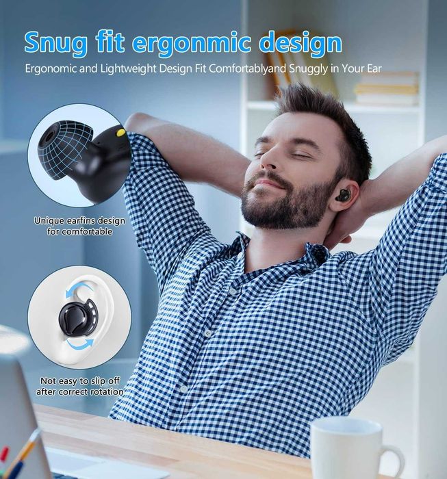 Słuchawki Douszne Blouetooth U-AIR4 Czarne MegaBass