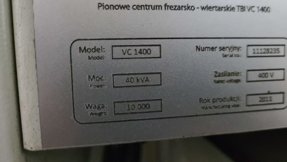 Syndyk sprzeda ruchomość - CNC