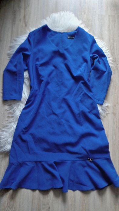 Niebieska sukienka M/L