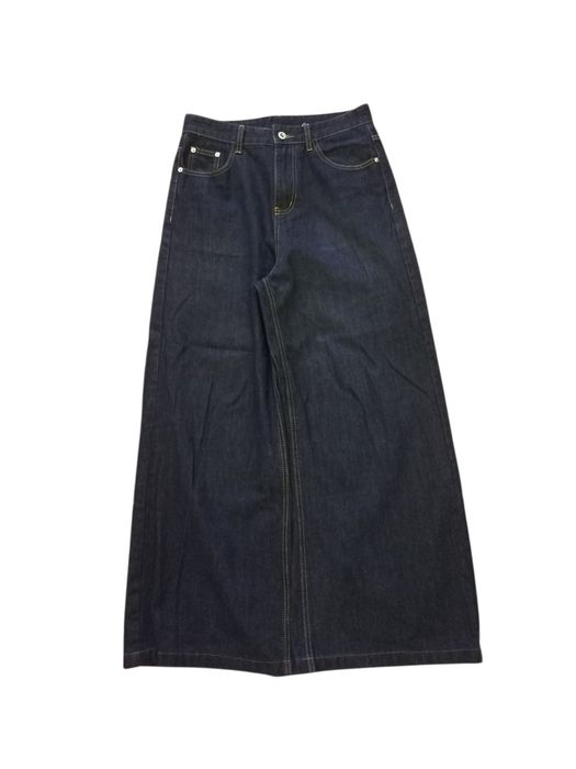 Широкі джинси з raw denim rap hip hop underground y2k sk8 jnco