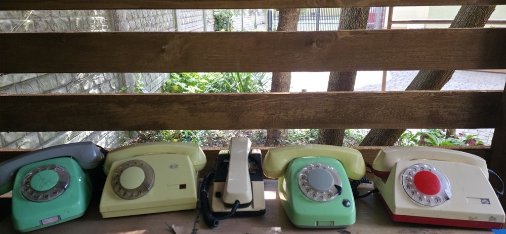 5 x Stare Telefony Stacjonarne RWT