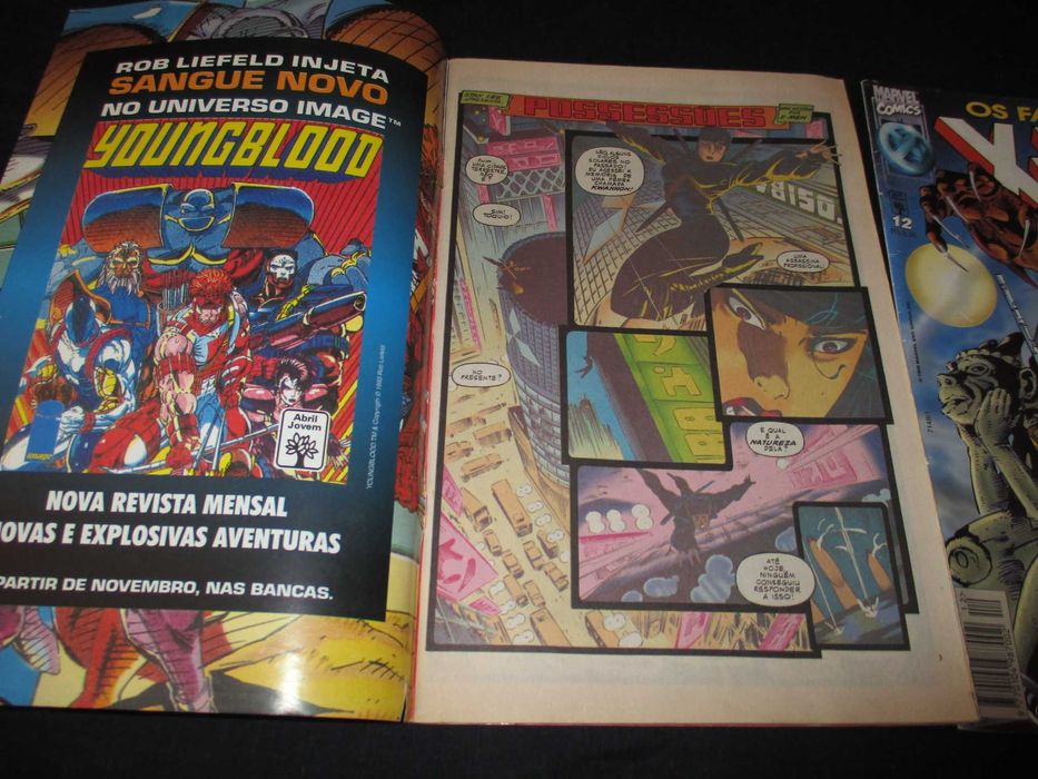 Livros BD Os Fabulosos X-Men 11 e 12 Abril Marvel