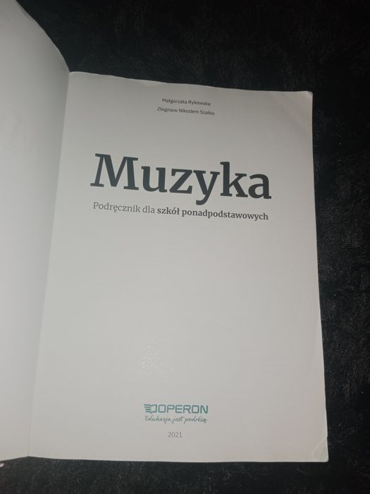 Podręcznik do muzyki Operon zakres podstawowy