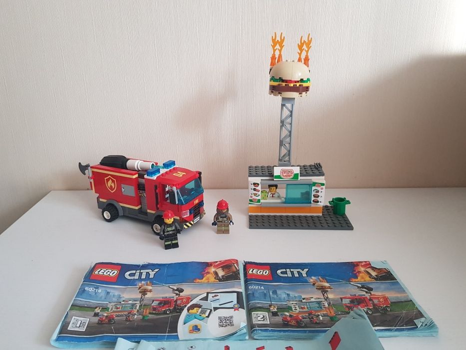Конструктор Lego Пожар в бургер кафе