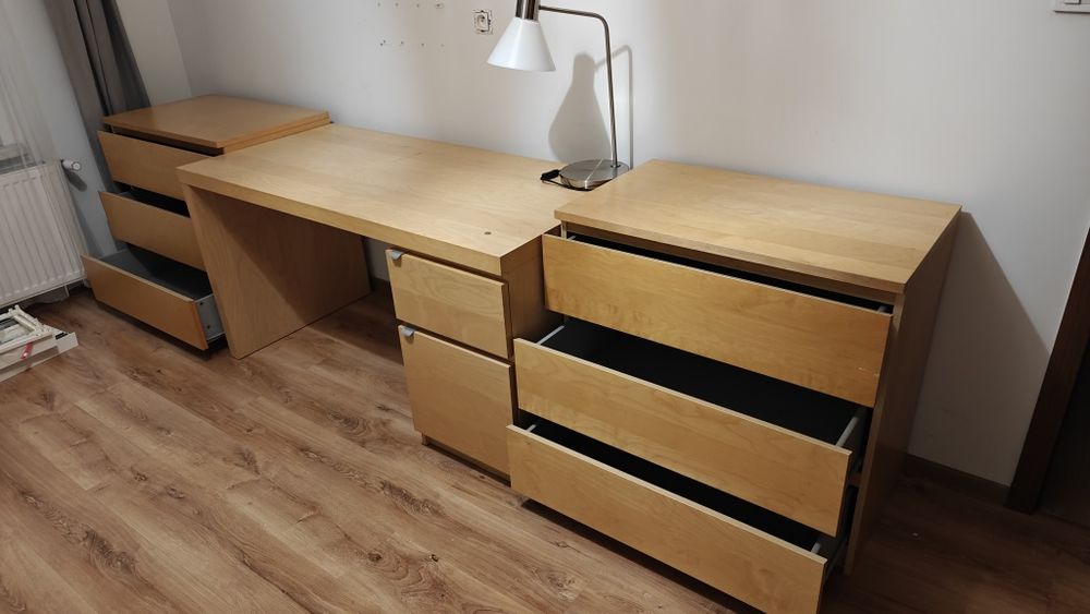 Biurko Ikea Malm 140x65