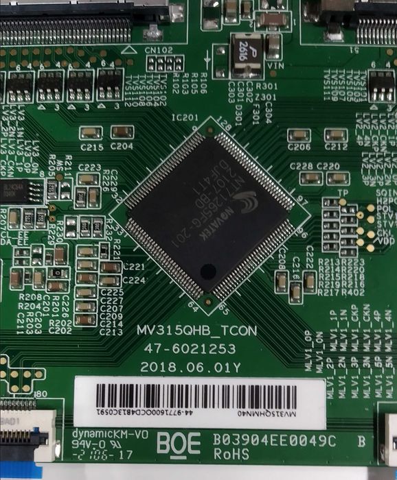 Placa T-Con para monitor LG 32QN600-B com cabos