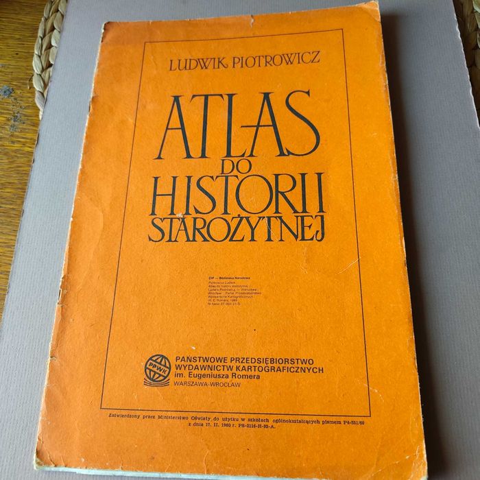 Atlas do historii starożytnej – Ludwik Piotrowicz 1960 rok