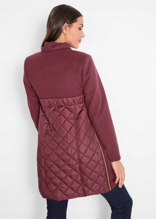 B.P.C płaszcz ciążowy pikowany bordowy 36