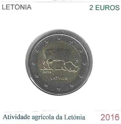 Letónia - - - - - Moedas Comemorativas de 2 Euros