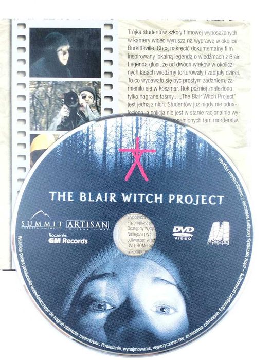 The Blair WItch Project film DVD