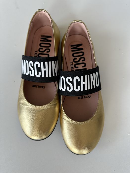 Baleriny Balerinki MOSCHINO skórzane jak nowe