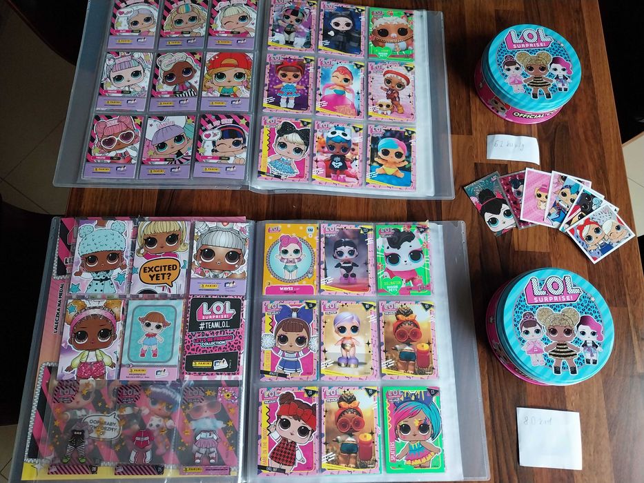 Karty Panini LOL Surprise kolekcja karty albumy puszki