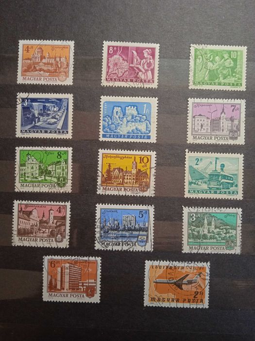 Znaczki Pocztowe Węgry Węgierskie Magyar Posta 66 szt (111)