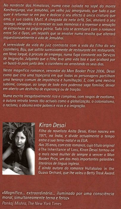 Livro A Herança do Vazio de Kiran Desai [Portes Grátis]