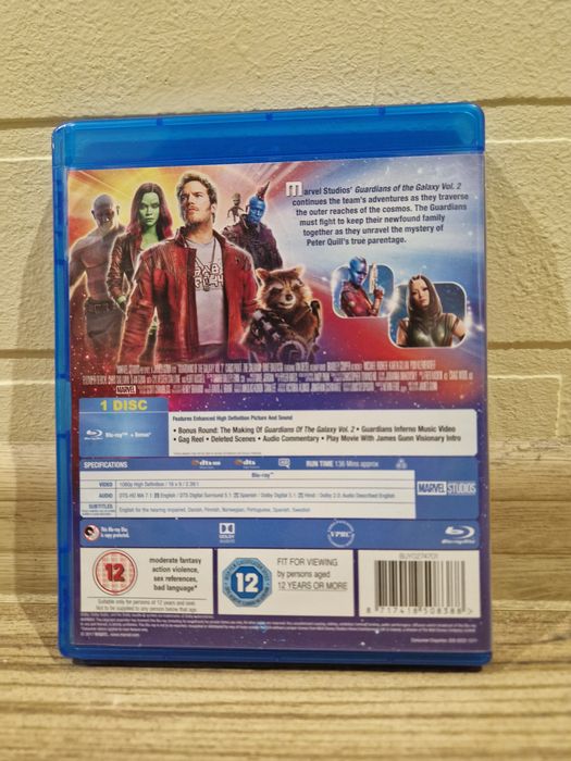 Blu-ray фільм Guardians of the Galaxy Vol. 2 (Вартові Галактики 2) — Marvel Studios