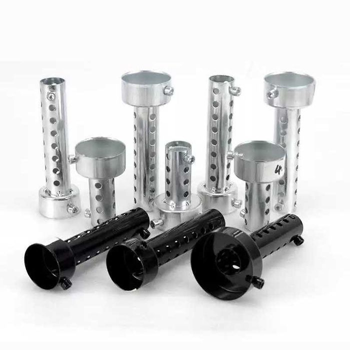 Silenciador DB Killer Universal Preto Escape de Moto em Aço Inoxidável