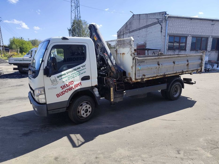 Mitsubishi Canter 7C18 + żuraw HIAB 066B-2 Duo + wywrot