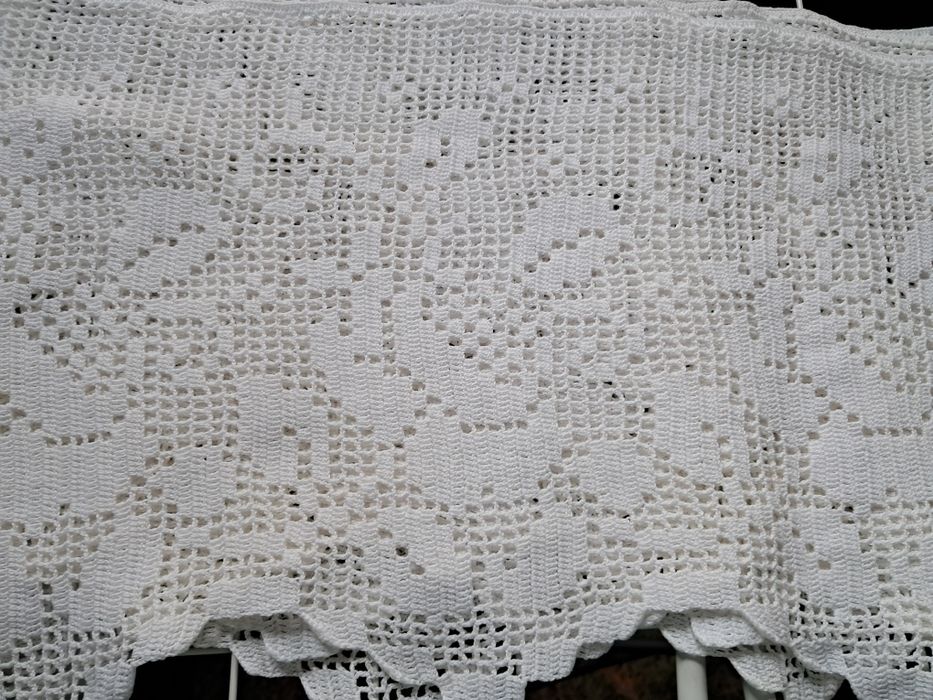 Bawełniana firanka zazdrostka 4 metry