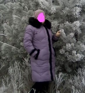 Пальто  зимнее  ,  размер  50 . Цвет  сиреневый