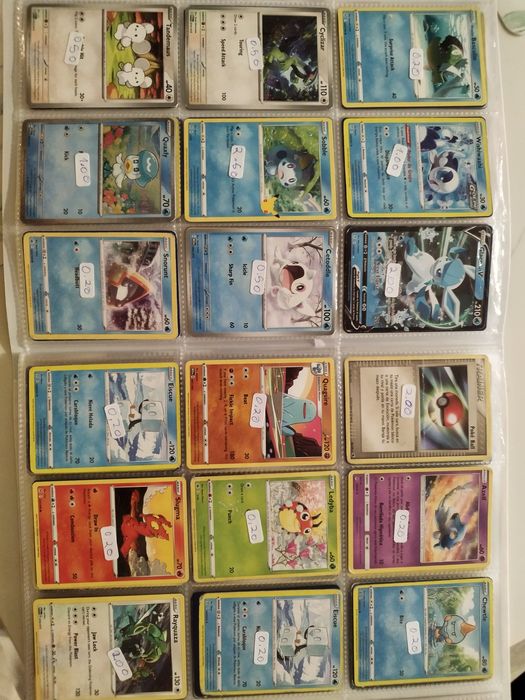 Cartas Pokémon individuais