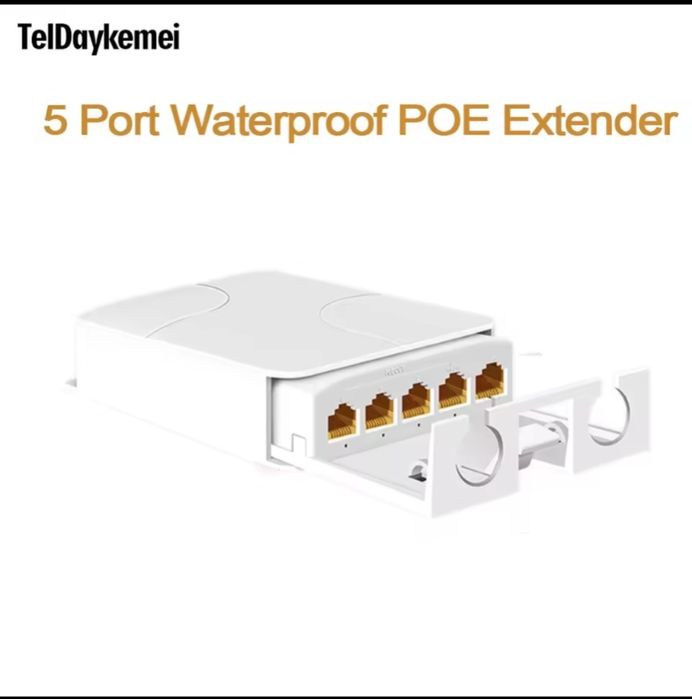 Гігабітний POE розширювач (5 портів)