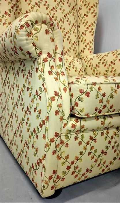 Poltrona Bergère, com banqueta