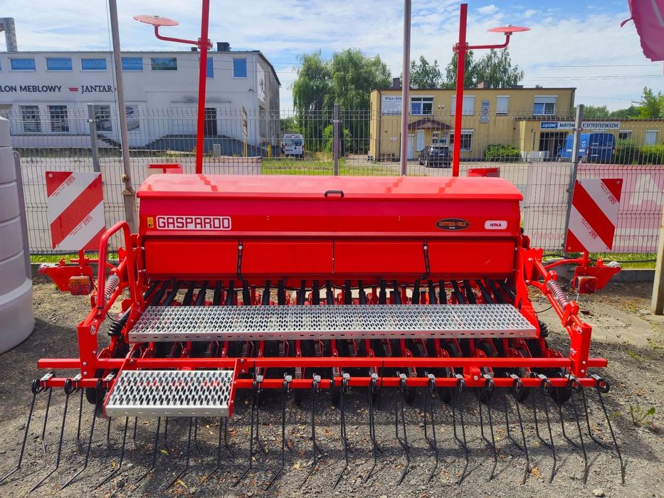 Gaspardo Siewnik NINA 300 talerzowy z kółkami kopiującymi, zbożowy Nowy! pełna opcja  masz, tom, agro