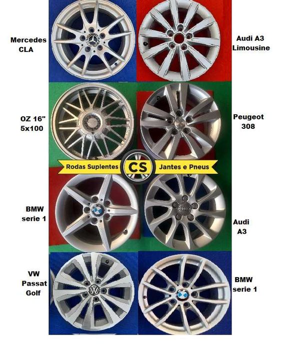 Jante 16" VW Audi OZ Seat  BMW Renault Peugeot. Roda suplente