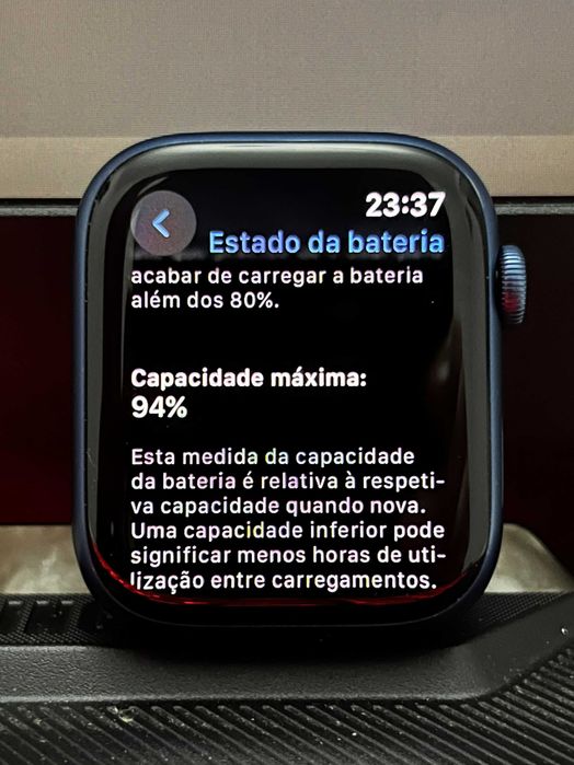 !! Apple Watch Series 7 GPS Azul – Impecável, 94% Bateria, Completo !!