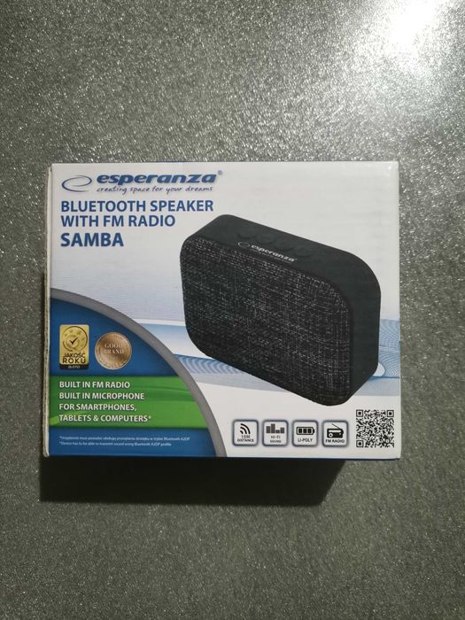 Coluna Bluetooth com Rádio FM Samba ESPERANZA