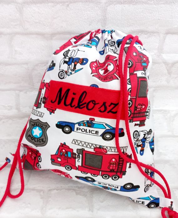 Worek do przedszkola żłobka z imieniem