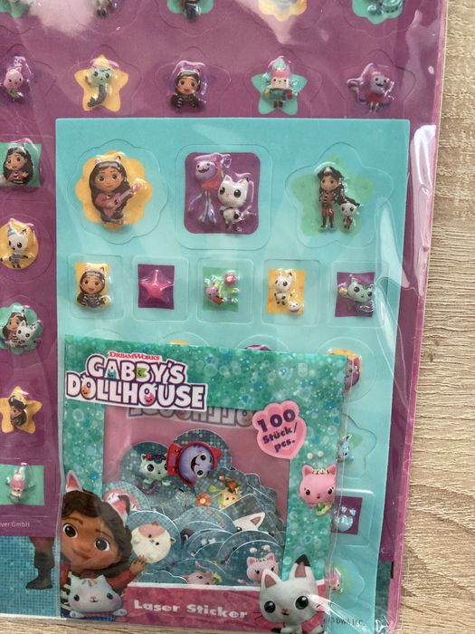 Duży zestaw naklejek koci domek gabi ponad 500