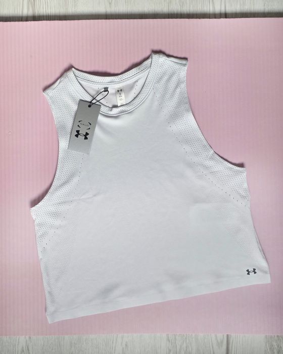 Damski top treningowy Under Armour UA Halo Vent SL - szary XS