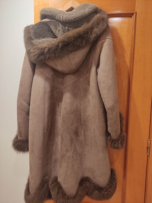 Kożuch damski z naturalnej skóry